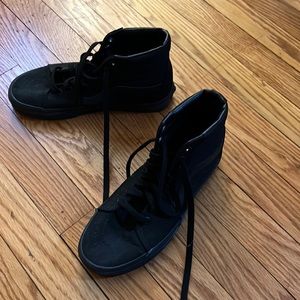 Black Vans High Tops 7
